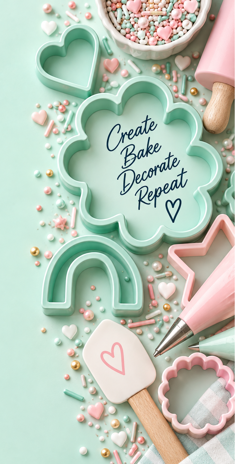 Cookie cutters and decorating tools by Delightful Cookie Co.