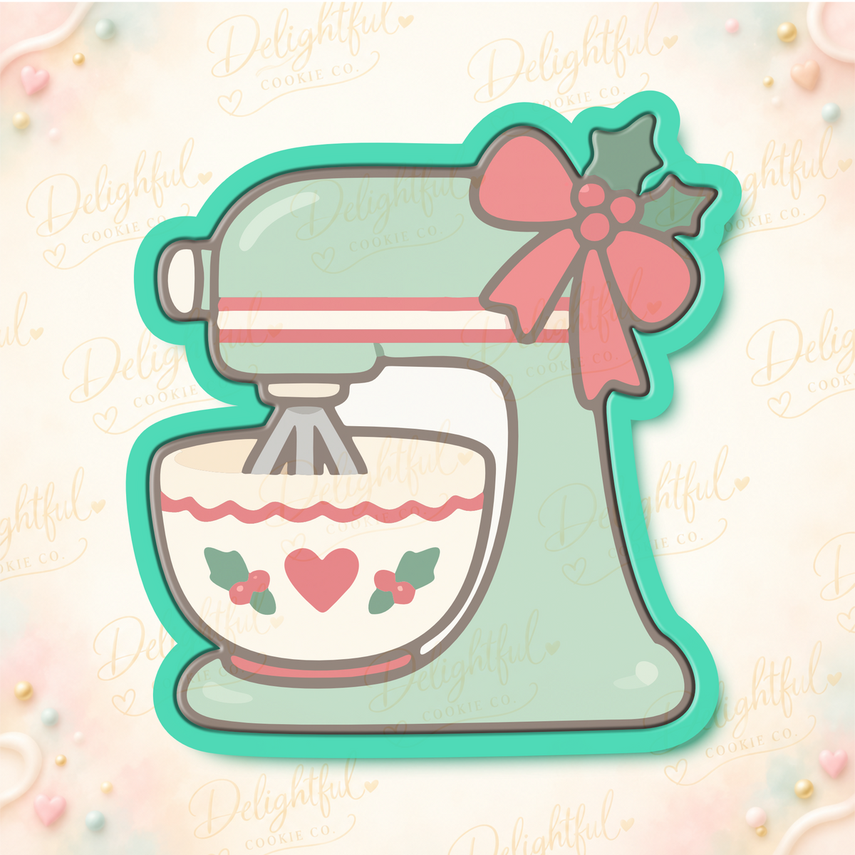 Christmas Mixer Cookie Cutter by Delightful Cookie Co.